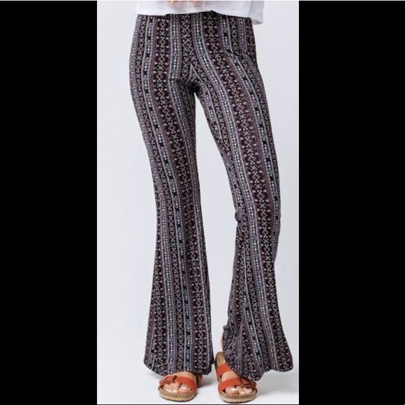 Flare Pattern Pants - Picture 2 of 2